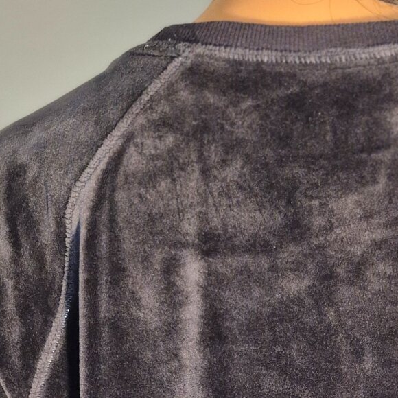 MUK LUKS velour top, super soft, Dark Gray in size 2XL - Picture 12 of 15